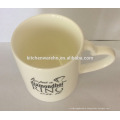 11oz heart shaped ceramic coffee mug